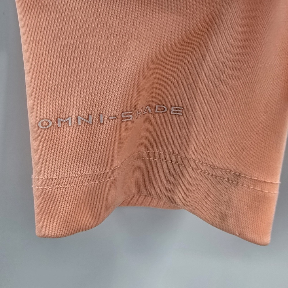 Columbia PFG Omni-Shade Long Sleeve Fishing Shirt Peach Women's Medium - Picture 6 of 10